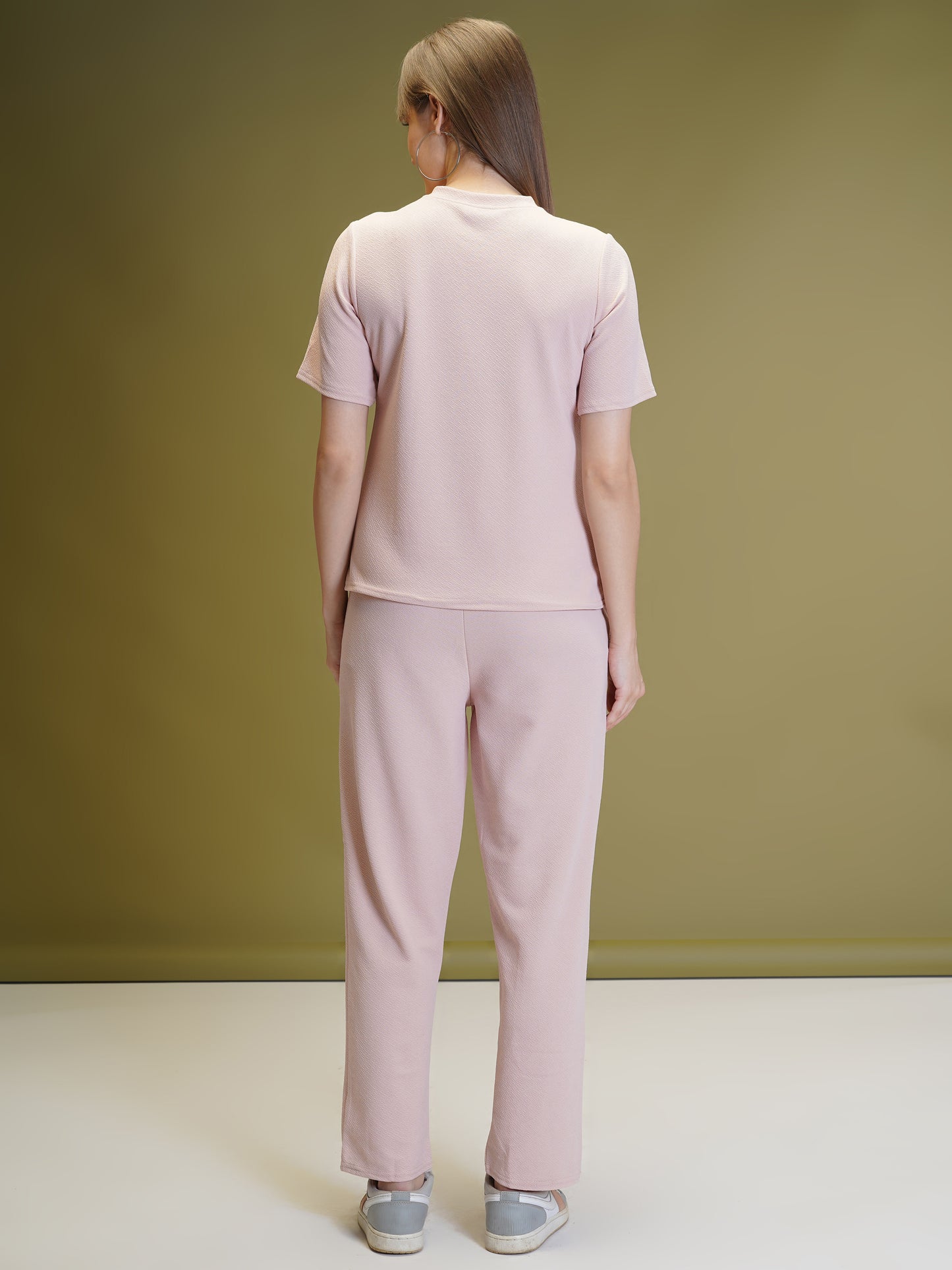 Women’s Co-Ord Set Relaxed Fit T-Shirt & Pants with Pockets